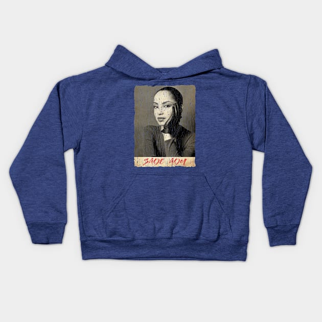 Sade Adu Vintage Kids Hoodie by TiiAR MANEH99 